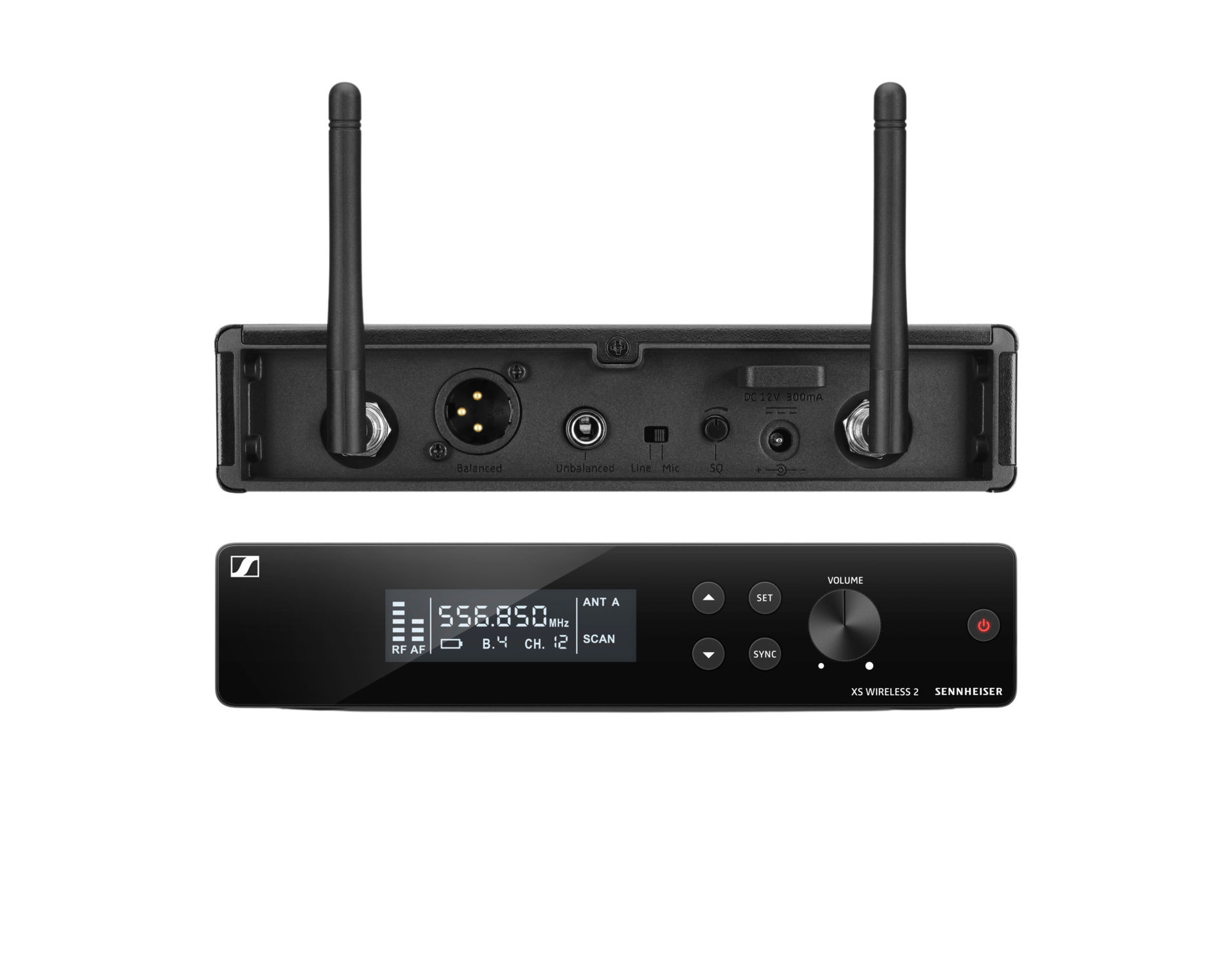 Sennheiser EM-XSW 2 True Diversity Receiver with External Antennas (A: 548 to 572 MHz)